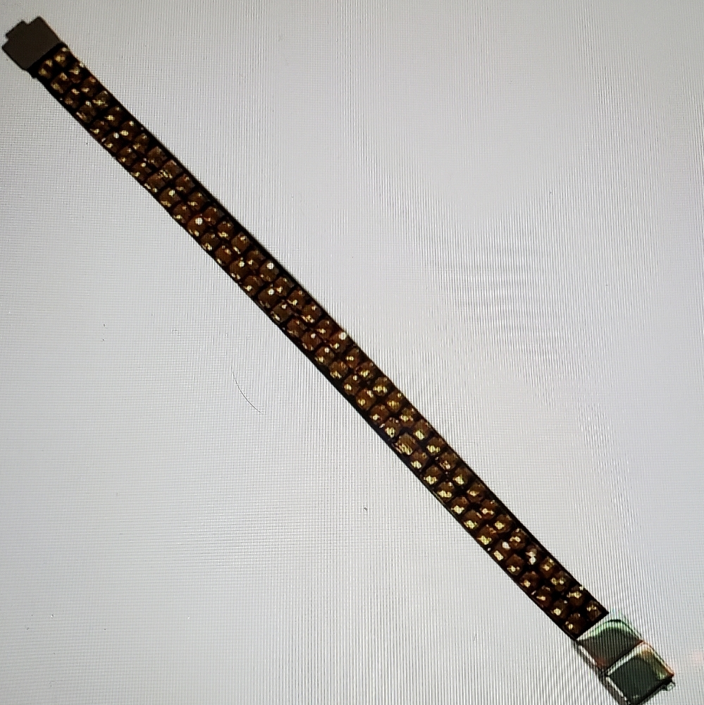 Eclectic Treasures Gold and Brown Bracelet